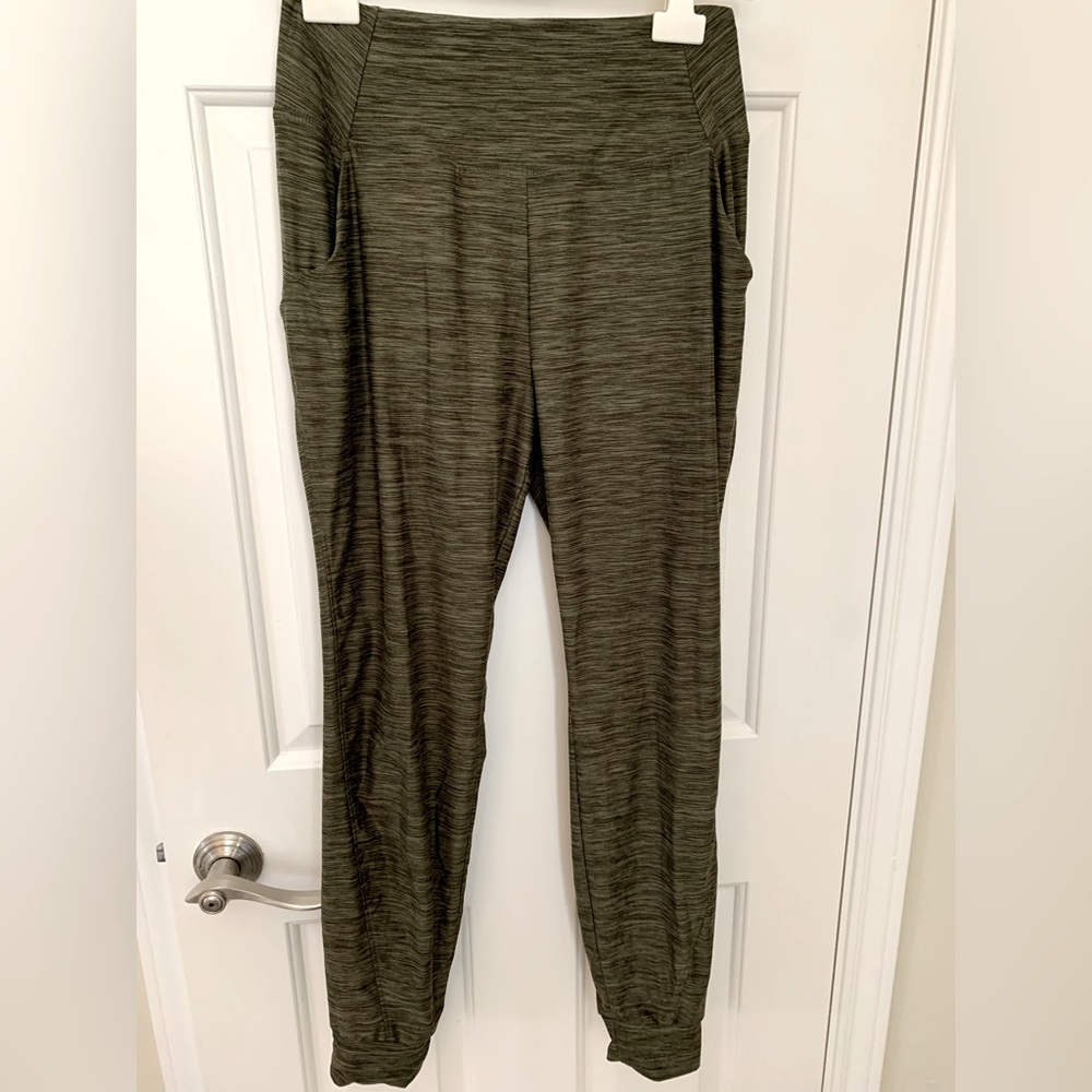 Womens Knit Jogger Heather Olive - Sz S